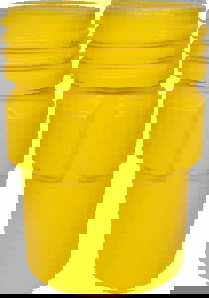 95 Gallon Closure Capacity, Screw On Closure, Yellow Overpack